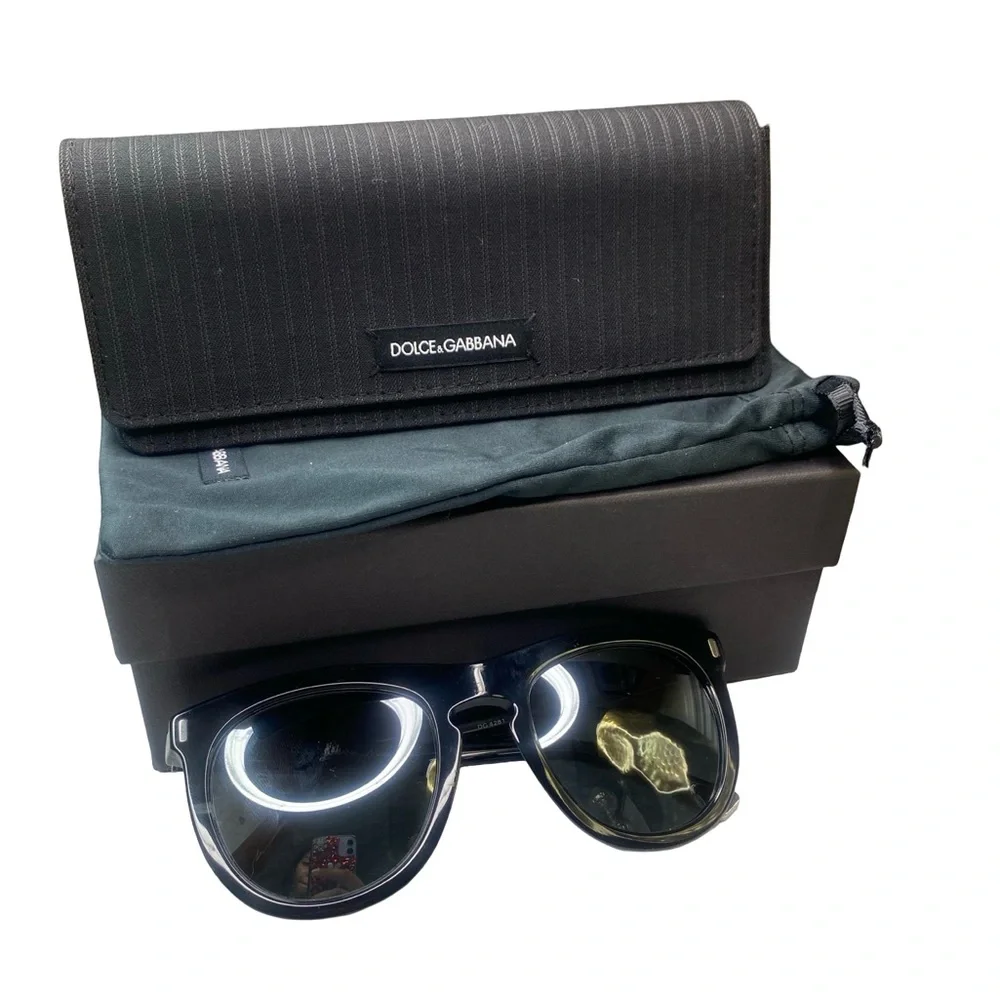 Dolce & Gabbana Black Sunglasses with Case